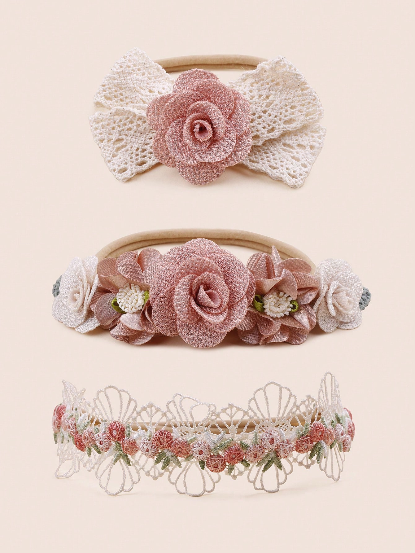 Tiara Foral para bebe 7 Tiara Foral para bebe - Imagen 7