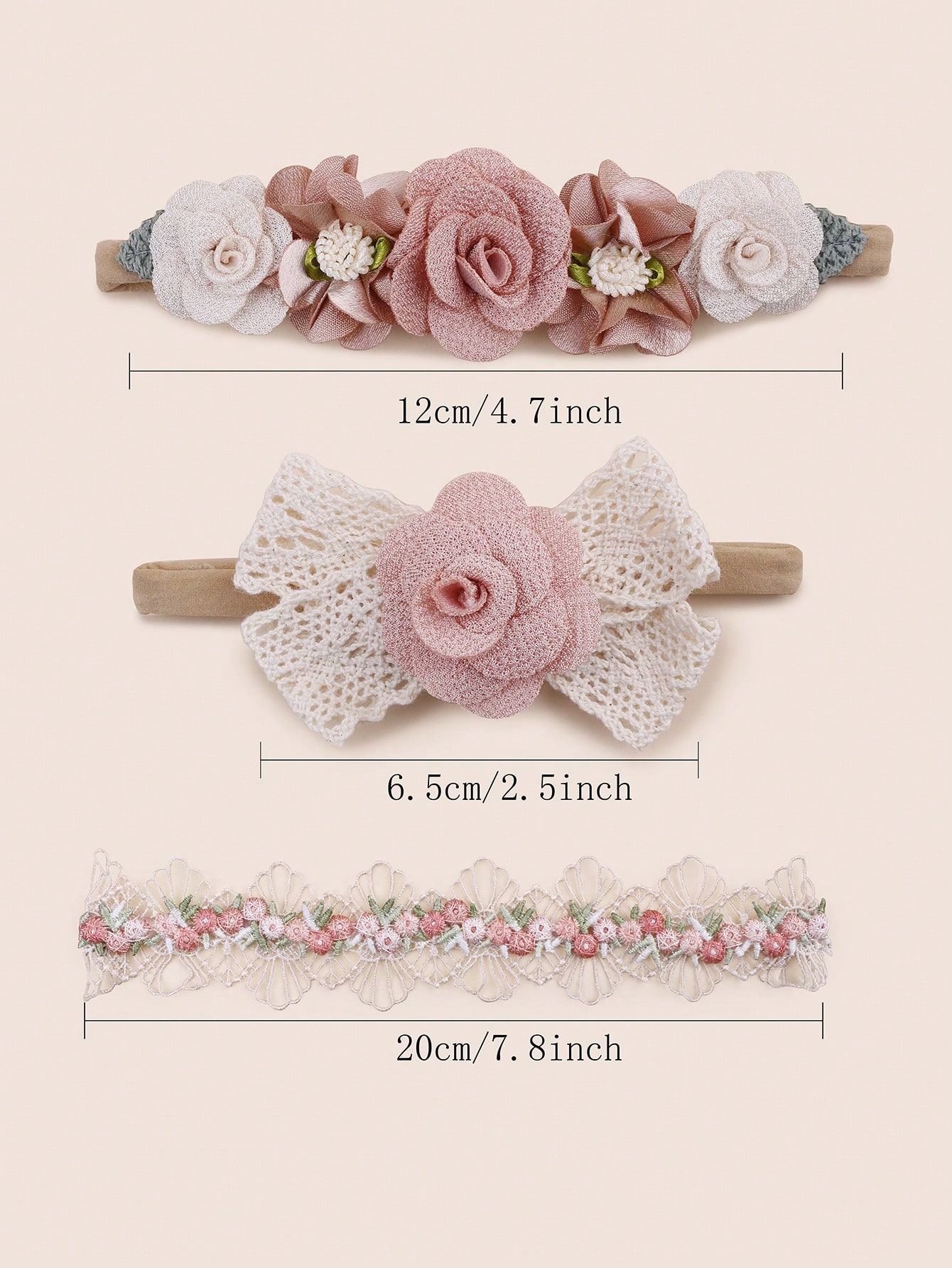 Tiara Foral para bebe 6 Tiara Foral para bebe - Imagen 6