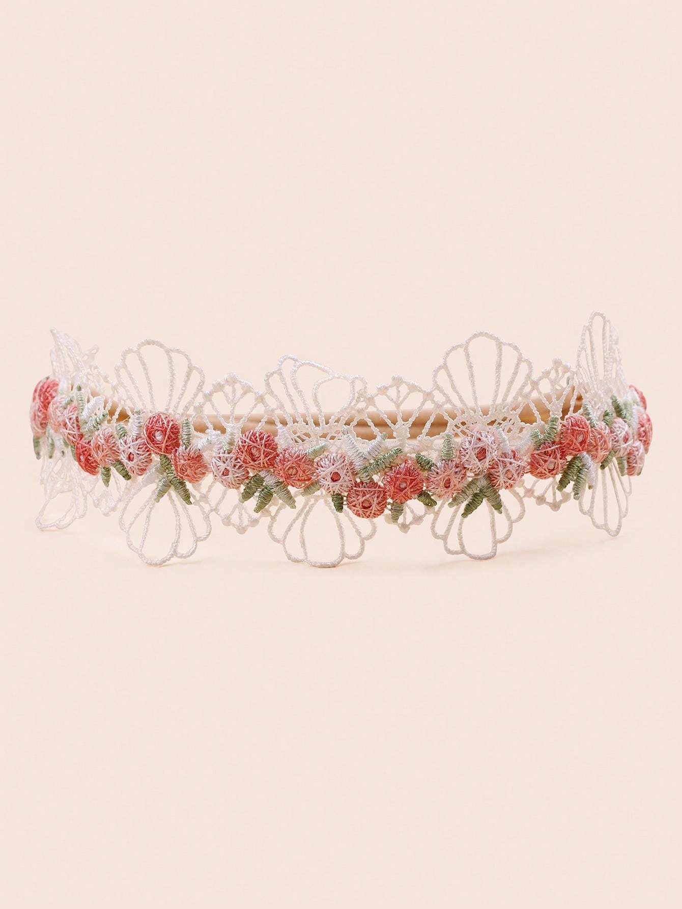 Tiara Foral para bebe 3 Tiara Foral para bebe - Imagen 3