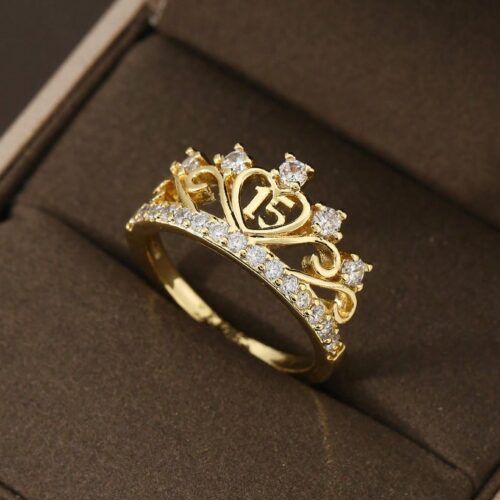 Anillo Quinceaños talle 10