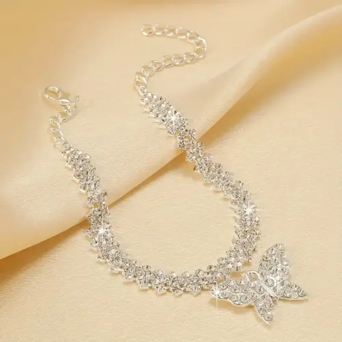 Pulsera strass mariposa