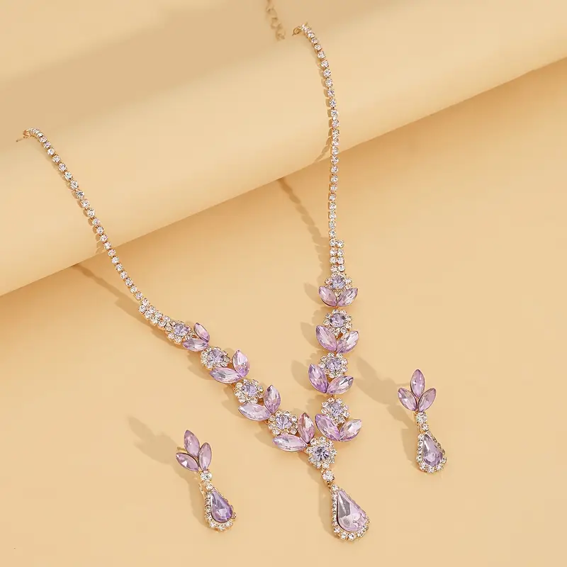 Conjunto de Joyeria Camelia Lila, oro gold 6 Conjunto de Joyeria Camelia Lila, oro gold - Imagen 6