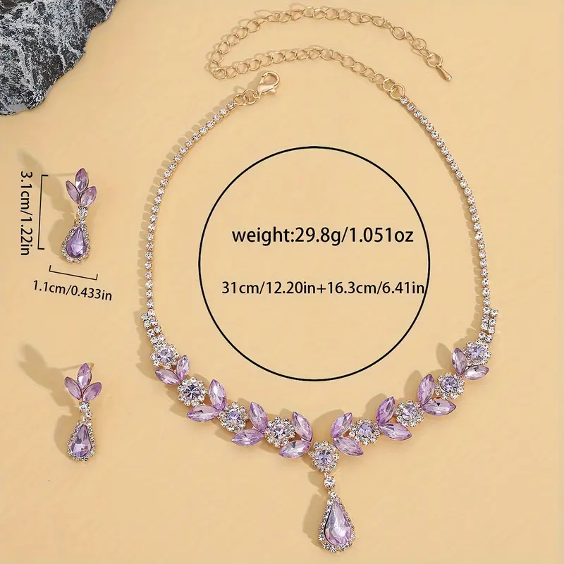 Conjunto de Joyeria Camelia Lila, oro gold 1 Conjunto de Joyeria Camelia Lila, oro gold