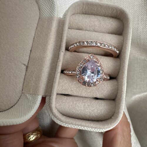 Anillo doble Gota talle 5