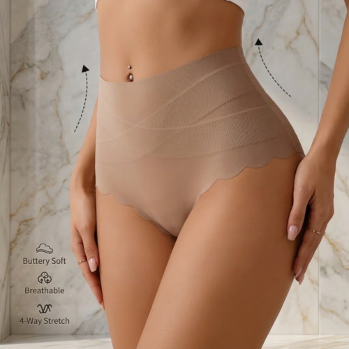Braguitas de Cintura Alta con Control Abdominal (3UNIDADES TALLE S)